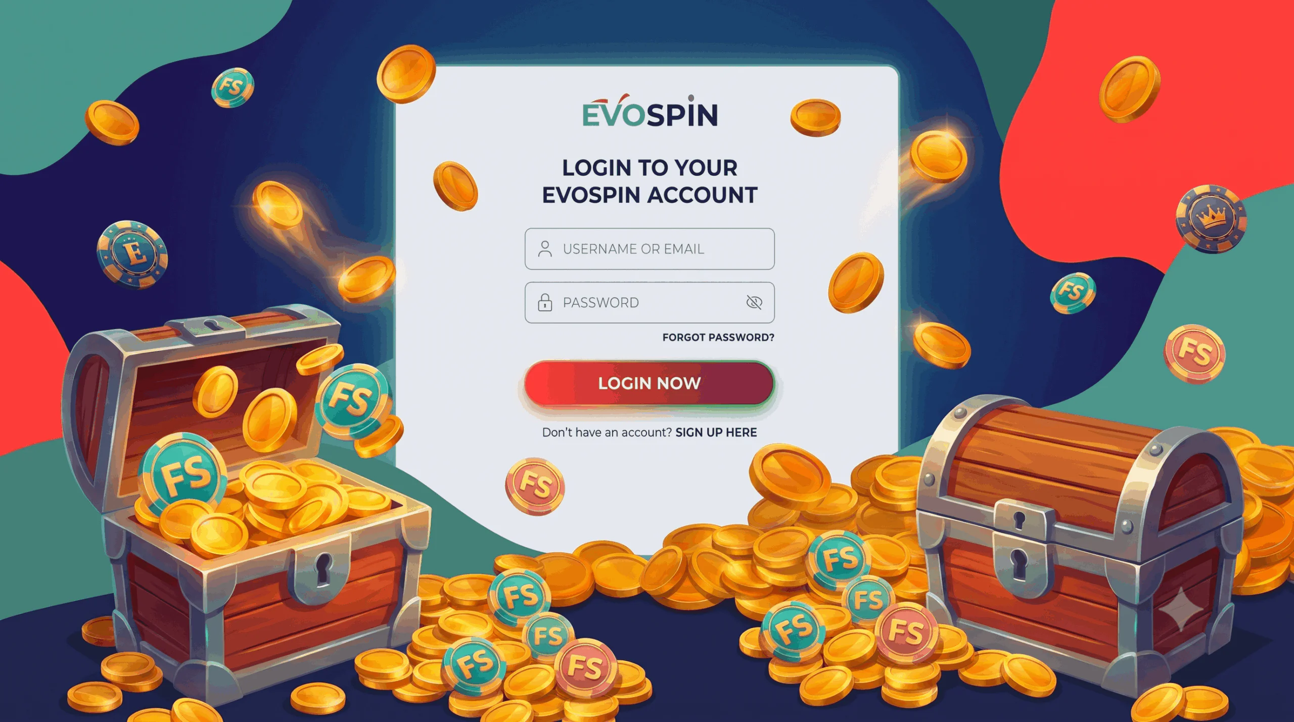 login Officiële inlog- en autorisatiepagina van Evospin - evospin24x7.nl